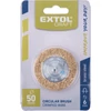 Extol Craft drótcsiszoló körkefe (fúrógéphez), száras, 50mm, 6mm csap, hullámos szálú, rezezett acél, max 7500 frod/perc (17052)