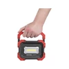 Extol hordozható LED lámpa (reflektor), 10W; 1000 Lm, IP54, Li-ion akkus, 4400 mAh, USB tölthető, Power Bank funkcióva 0,36 kg (43272)