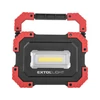 Extol hordozható LED lámpa (reflektor), 10W; 1000 Lm, IP54, Li-ion akkus, 4400 mAh, USB tölthető, Power Bank funkcióva 0,36 kg (43272)
