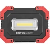 Extol hordozható LED lámpa (reflektor), 10W; 1000 Lm, IP54, Li-ion akkus, 4400 mAh, USB tölthető, Power Bank funkcióva 0,36 kg (43272)