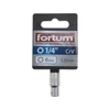 Fortum dugófej, 1/4", 6mm, 61CrV5, mattkróm, 25mm hosszú (4701406)