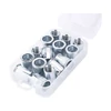 Fortum szegecsanya klt. 15 db, M12, POP-NUT, horganyzott acél, kerek, nyitott, lapos peremű, rovátkolt (4770689)
