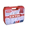 Extol Premium dugókulcs klt., CV., racsnis 45fog ; 1/4" és 1/2", 94db, 4-32mm, 32db bit, gyertyakulcs 16;21 (8818337)