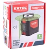 Extol Premium automatikus lézeres vízszintező, ZÖLD, 1D1V (1×360°+1V) pontosság: 0,3mm/1m, 1/4" menet (8823307)