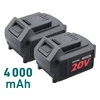 Extol Industrial akkus láncfűrészgép, Share20V, 20V, Li-ion, 400 mm, 2db 4000 mAh Li-ion akku, 1db töltő (8791920)