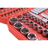 Extol Premium dugókulcs klt., CV., racsnis 45fog ; 1/4" és 1/2", 110db, 4-32mm, 32db bit(lapos, kereszt,imbusz,torx), gyertyakulcs (8818338)