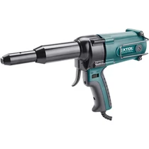 EXTOL INDUSTRIAL  elektromos popszegecshúzó, 400W; ALU, réz, acél, INOX szegecsekhez, 3,2-4,0-4,8mm, 8000N, 22mm löket (8794550)