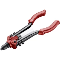 FORTUM popszegecshúzó fogó, kétkaros,ALU,réz,acél, INOX szegecsekhez;2,4-3,2-4,0-4,8-6,4mm, 330mm, CrVMo fej, szegecsvég gyűjtő (4770614)