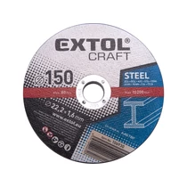 Extol Craft vágókorong acélhoz 150×1,6×22,2mm, max. 10.200 ford/perc (106930)