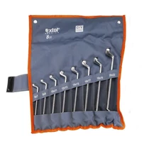 EXTOL PREMIUM 8db-os hattyúnyakas CrVa csillagkulcs készlet 6-22mm 6219 5 év garanciával