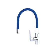 Balletto mosogató csaptelep, hajlékony szilikon kifolyócsővel, 35mm, kék (81123)