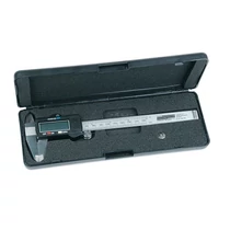 Brüder MANNESMANN Pro ABS (AbSzolút) német digitális rozsdamentes acél tolómérő 160mm mélységmérővel + tárolódoboz (823-160)