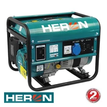 HERON benzinmotoros áramfejlesztő aggregátor AC:230V~50 Hz DC:12V 1.1kVA egyfázisú EG IMR-i13122 (8896109)