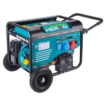 HERON benzin-gázmotoros távirányítós áramfejlesztő aggregátor 8000 VA 400/230 V (8896327)