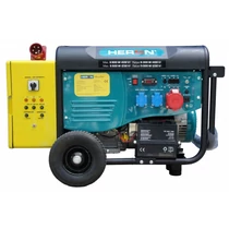 HERON 420 YELLOW+, háromfázisú vészhelyzeti önindítós benzinmotoros áramfejlesztő aggregátor 6000 VA kommunikációs egységgel (8896420-AU3)