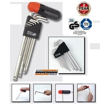 9db-os MANNESMANN CroVa T GÖMBFEJŰ IMBUSZKULCS KÉSZLET 1,5-10mm 2év GARANCIA