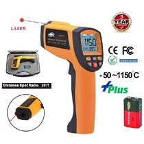 LÉZERES INFRA HŐMÉRŐ PISZTOLY -50 +1150°C DIGITÁLIS LCD KIJELZŐVEL