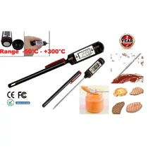 Beszúrós digitális hőmérő étel ital húshőmérő -50+300°C 2év garancia