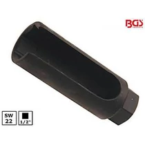 lambda szonda kiszedő kulcs, méret: 22 mm x 1/2" hatszöggel (BGS-1138)