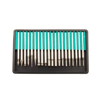 20 részes gyémánt bevonatú maró és csiszoló készlet szár átmérő 3 mm (BGS-1607)