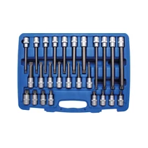 26 részes sűrű torx bit készlet 1/2" bőröndben (BGS-5180)