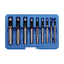 9 darabos bőr lyukasztó készlet, 3-12 mm (BGS-565)
