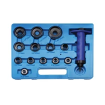 14 darabos Bőrlyukasztó -kiütő készlet 35 mm (BGS-566)