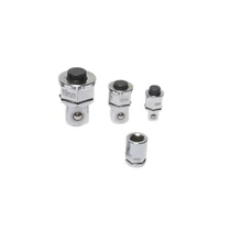 4 részes átalakító készlet csillag-villás kulcsból racsnis dugókulcs hajtószár (BGS-8210)