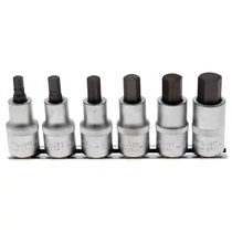 6 részes imbusz bit dugókulcs készlet, 6 - 14 mm, 1/2" sínen (BGS-8887)