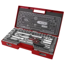 dugókulcs klt. 1/2", 1/4", 60db, 61CrV5 mattkróm FORTUM - (4700011)