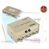 VGA MONITOR ELOSZTÓ SWITCH ÁTKAPCSOLÓ 2 PC 1 MONITOR VAGY 2PC 1 MONITOR