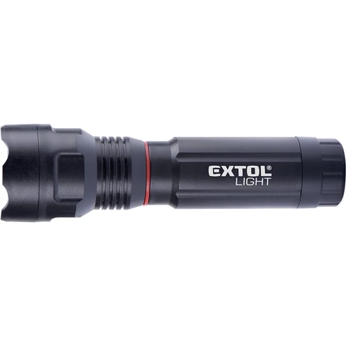 EXTOL LIGHT LED lámpa, 3W XPE+3 W COB, 100Lm+150Lm;teleszkópos, 3 funkció (teljes/fél fényerő, villogás), műanyag ház, elem nélkül (43117)