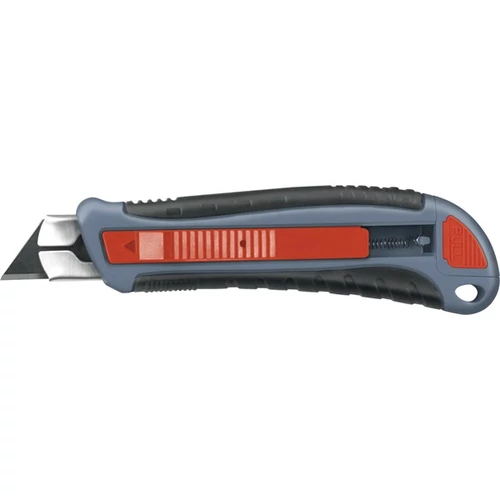 EXTOL PREMIUM PVC vágókés, 1 db trapézpengével, automata penge visszahúzás, fémházas, 19mm, pótpenge:9124, 9121 (8855020)