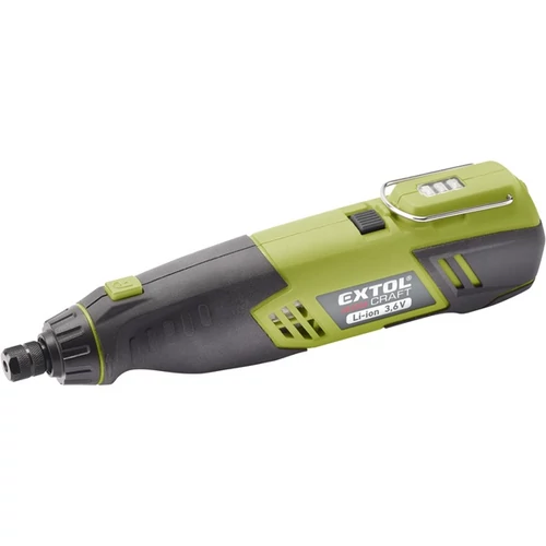 EXTOL akkus mini gravírozó készülék köszörű és fúrógép, Li-ion; 3,6V, 1300 mAh, ford.:18000 1/min, befogás 3,2mm (402200)