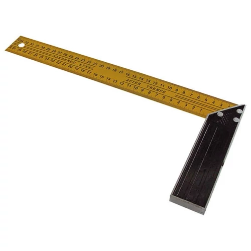 asztalos derékszög; 300×130mm, (festett alumínium) mm beosztással (18300)