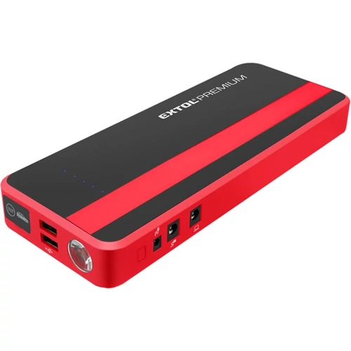 EXTOL PREMIUM autós indító, benzin- és dízelmotorokhoz., beépített 18000 mAh Li-polimer akkuval (8897321)