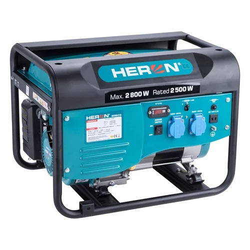 HERON benzinmotoros áramfejlesztő, aggregátor, agregátor, max 2800 VA, egyfázisú (8896416)