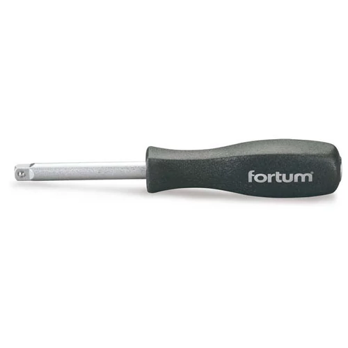 FORTUM csavarhúzó markolat dugófejekhez, 1/4", 150 mm; racsnis karral hajtható FORTUM (4701905)