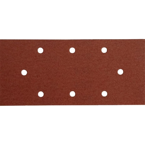 EXTOL PREMIUM csiszolópapír, tépőzáras, 93×190 mm, 8  lyukas klt, P80, 10db/cs, 407112/407113/407115-höz (242080)