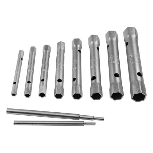 EXTOL PREMIUM csőkulcs klt., 10db (8 csőkulcs+2 hajtóvas), C.V., 6-22mm (6×7;8×9;10×11;12×13;14×15; 16×17;18×19;20×22) (8816370)