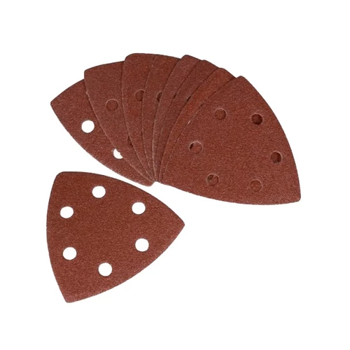 EXTOL PREMIUM delta csiszolóvászon klt., 20 db a 417200 és 417220 géphez, fára; 93×93mm, 5×P40, 5×P60,  5×P80, 5×P120 (8803835)