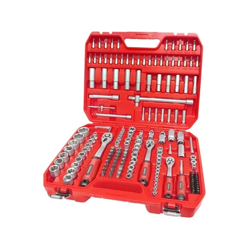 EXTOL PREMIUM dugókulcs klt., CV., racsnis 45fog ; 1/4", 3/8" és 1/2", 172db, műanyag koffer (8818346)