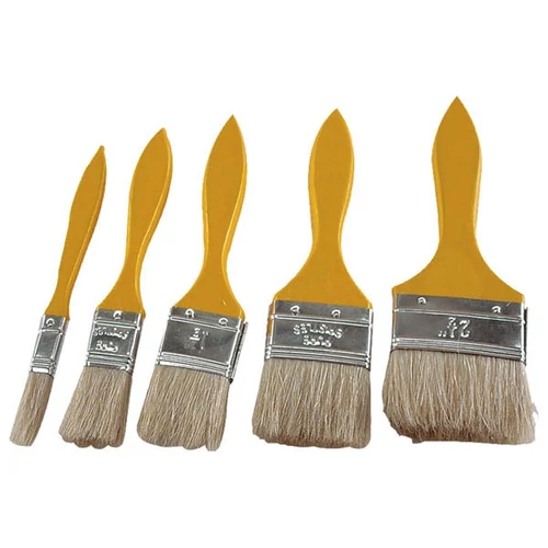 EXTOL ecset készlet, 5db, fanyelű; 0,5",1",1,5",2",2,5", vastagság: 1cm (9153)