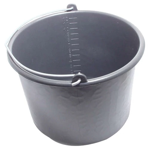Extol habarcsos vödör; 12 liter,fekete műanyag (30701M)