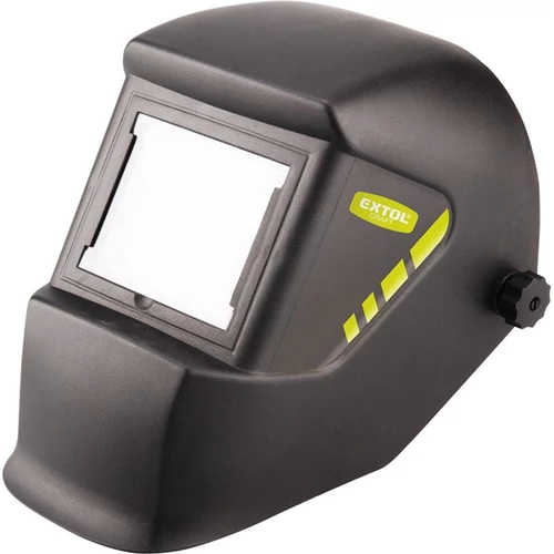 EXTOL CRAFT hegesztőpajzs, fekete üveggel; DIN 13, UV/IR: DIN16, 100×85mm, 480g (97345)