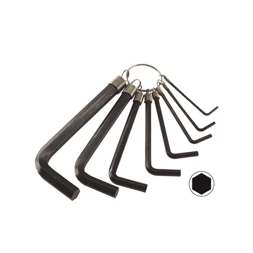 EXTOL imbuszkulcs klt.; 10 db, (H2-2,5-3-4-5-6-8-10-12-14 mm) (6612)