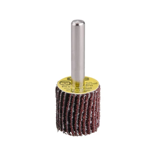 EXTOL PREMIUM lamellás csiszoló, csapos, 6 mm befogás, Alu-Oxid, 20×20mm; P120, max.: 20.000 ford./perc (8803364)