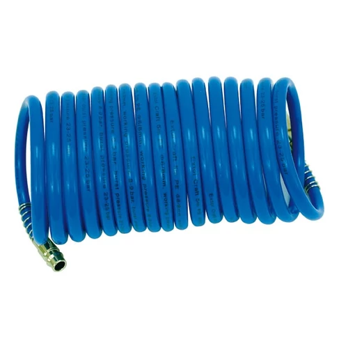 EXTOL légtömlő spirál kompresszorhoz, 5m, belső/külső átmérő: 6/8mm, PE, gyorscsatlakozóval (99322)