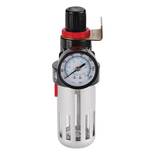 EXTOL PREMIUM levegőszűrő nyomásszabályozóval és manométerrel, max. 8 Bar, 1/4", max. 60°C, 90ml (8865104)