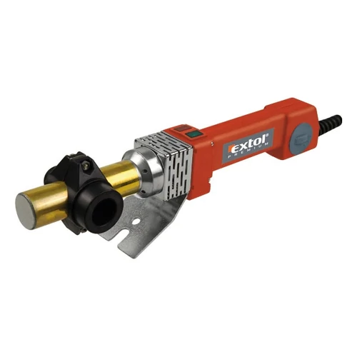 EXTOL PREMIUM műanyagcső hegesztő gép, 800W, PTW 90, cserélhető fejek:16-20-25-32mm, 0-260°C (8897210)